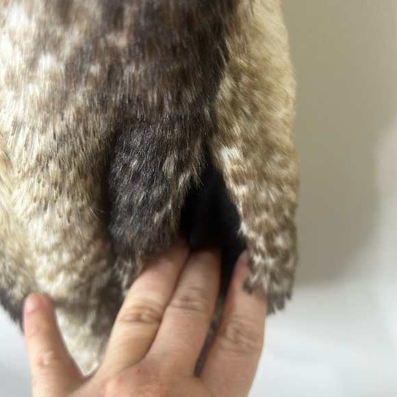 Show Me Your MUMU Fausta Faux Fur Vest Cream Brown Size Small - Picture 7 of 14